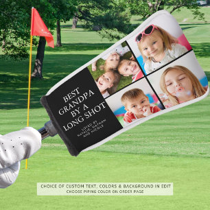 Couvre-club De Golf BEST GRANDPA PAR A LONG SHOT 4 Photo Collage