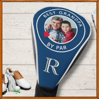 BEST GRANDPA PAR PAR Photo Monogram Blue