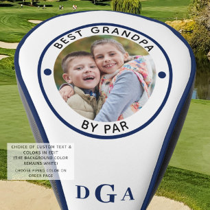Couvre-club De Golf BEST GRANDPA PAR PAR Photo Monogram Royal Blue