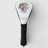 Couvre-club De Golf BEST GRANDPA PAR PAR Photo Monogramme Bleu clair (Devant)