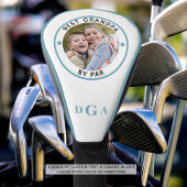 Couvre-club De Golf BEST GRANDPA PAR PAR Photo Monogramme Bleu clair