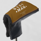 Couvre-club De Golf Best Man Appreciation Gift Brown (Devant 3/4)