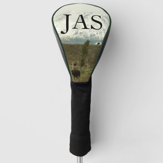 Couvre-club De Golf Bison à Grand Teton National Park Photographie (Devant)