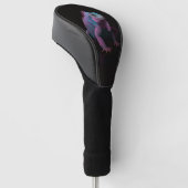 Couvre-club De Golf Black 4 Luxe Golf Driver Cover, Pink Iguana (Incliné)