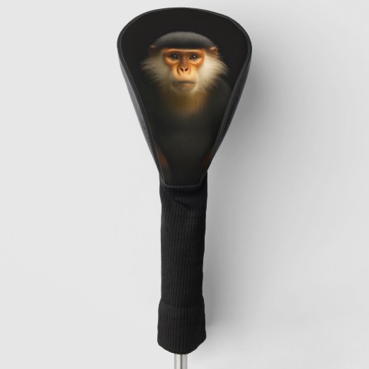 Couvre-club De Golf Black 4 Luxe Golf Driver Cover, Red Douc Langur (Devant)