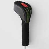 Couvre-club De Golf Black 4 Luxe Golf Driver Cover, Ruby Red Tulip (Incliné)