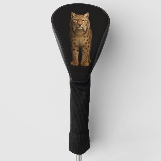 Couvre-club De Golf Black 4 Luxe Golf Driver Cover, Silent Lynx (Devant)