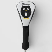 Couvre-club De Golf Black Owl Design (Devant)