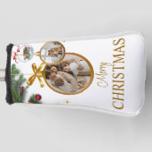 Couvre-club De Golf Blanc moderne Joyeux Noël Putter Meilleur (Devant)