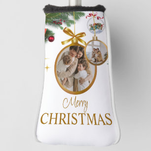 Couvre-club De Golf Blanc moderne Joyeux Noël Putter Meilleur