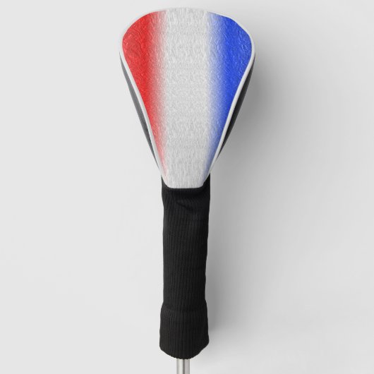 Couvre-club De Golf Blancs rouges et Bleus (Devant)