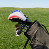 Couvre-club De Golf Blancs rouges et Bleus (In Situ)
