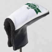 Couvre-club De Golf Blason de monogramme de golf vert classique person (Devant 3/4)