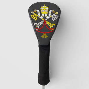 Couvre-club De Golf Blason du Vatican Emblème d'art fin de qualité sup