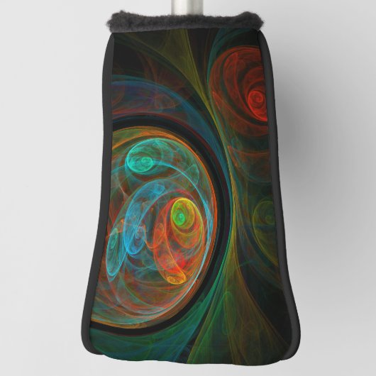 Couvre-club De Golf Bleu de renaissance Art Abstrait (Tourné à 90°)