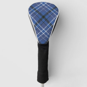 Couvre-club De Golf Bleu écossais Tartan Chic Motif élégant
