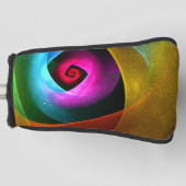 Couvre-club De Golf Bleu orange rose moderne Art Abstrait Motif #24 (Devant)