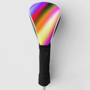 Couvre-club De Golf Bleu rose ombre couleur d'eau abstrait pastel arc-
