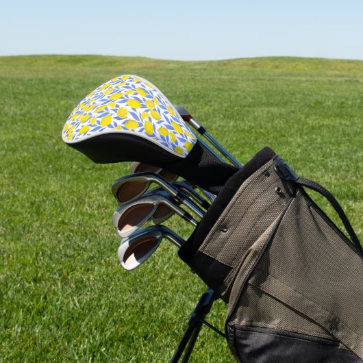 Couvre-club De Golf Bleus Citrons Méditerranée (In Situ)