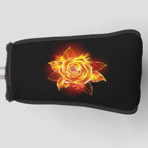 Couvre-club De Golf Blooming Fire Rose
