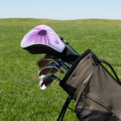 Couvre-club De Golf blue and purple striped daisy pattern (In Situ)