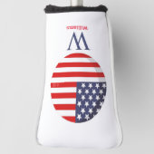 Couvre-club De Golf Blue Monogram AMERICA Golf Head Cover (Tourné à 90°)