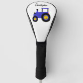 Couvre-club De Golf Blue Tractor Design (Devant)