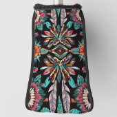 Couvre-club De Golf Bohemain amérindien (Tourné à 90°)