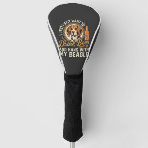Couvre-club De Golf Boire Bière Beagle Chien Bière Artisanale Bouteill
