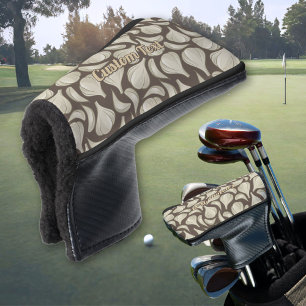 Couvre-club De Golf Bois d'ail Motif Golf Tête couverture