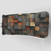 Couvre-club De Golf Boîtes carrés Abstraites (Devant)