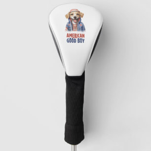 Couvre-club De Golf Bon garçon américain Chien Veste américaine th jui
