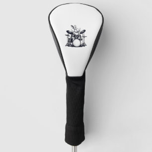 Couvre-club De Golf Bonnet lapin mignonne Jouer des tambours lapins ba