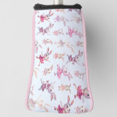 Couvre-club De Golf Bonnets roses mignons Motif dansant (Tourné à 90°)