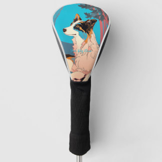 Couvre-club De Golf Bordure Collie Dog 005 - Bruno Pokopen