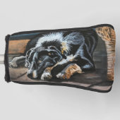 Couvre-club De Golf Bordure couchée Collie Golf Putter Cover (Devant)