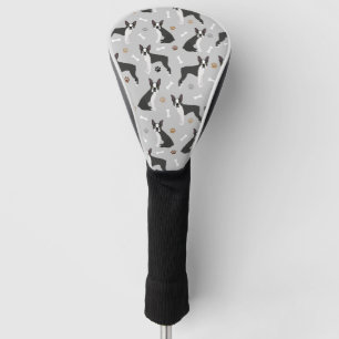 Couvre-club De Golf Boston Terrier Bones and Paws