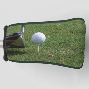 Couvre-club De Golf Boule de golf sur un tee Putter Golf Head Cover