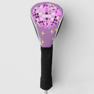 Couvre-club De Golf Boule Disco Moderne Rose violet Rétro