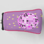 Couvre-club De Golf Boule Disco Moderne Rose violet Rétro (Devant)