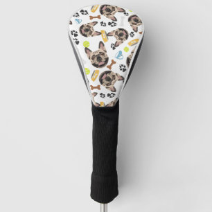 Couvre-club De Golf Bouledogue français de sourire de chien