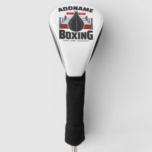 Couvre-club De Golf Boxe Anneau AJOUTER NOM Boxer Gym Speed Sac