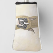 Couvre-club De Golf Boxer Peinture - Cute Original Chien Art (Tourné à 90°)