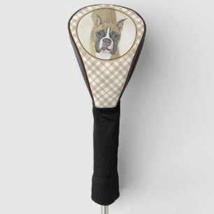Couvre-club De Golf Boxer Peinture - Cute Original Chien Art
