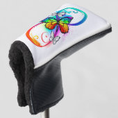 Couvre-club De Golf Bright infinity with rainbow butterfly (Devant 3/4)