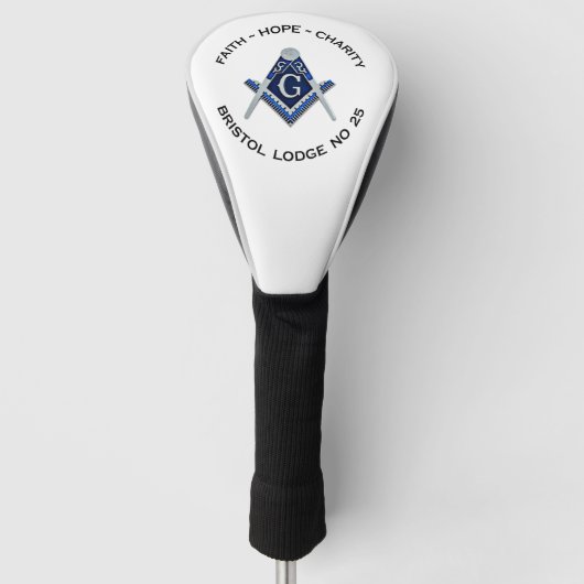 Couvre-club De Golf Bristol No 25 Masonic Golf Head Cover (Devant)