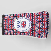 Couvre-club De Golf BRITANNIQUE Union Jack UK MONOGRAM Putter (Devant)
