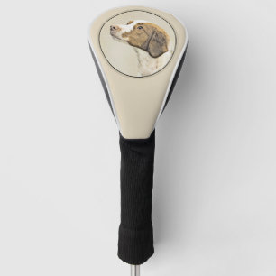 Couvre-club De Golf Brittany Paining - Un joli art original de chien