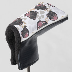 Couvre-club De Golf Bull-terrier du Staffordshire de motif de pattes