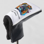 Couvre-club De Golf Bulldog-Lover Putter   (Devant 3/4)